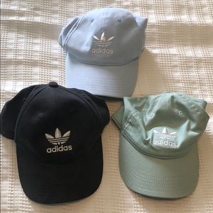 3 Adidas hats